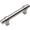 image:imageCosmas 1613ORB Oil Rubbed Bronze Bar Cabinet Pull  3 76mm Hole Centers Solid Steel EuroStyle Handle Includes Mounting ScrewsSatin Nickel